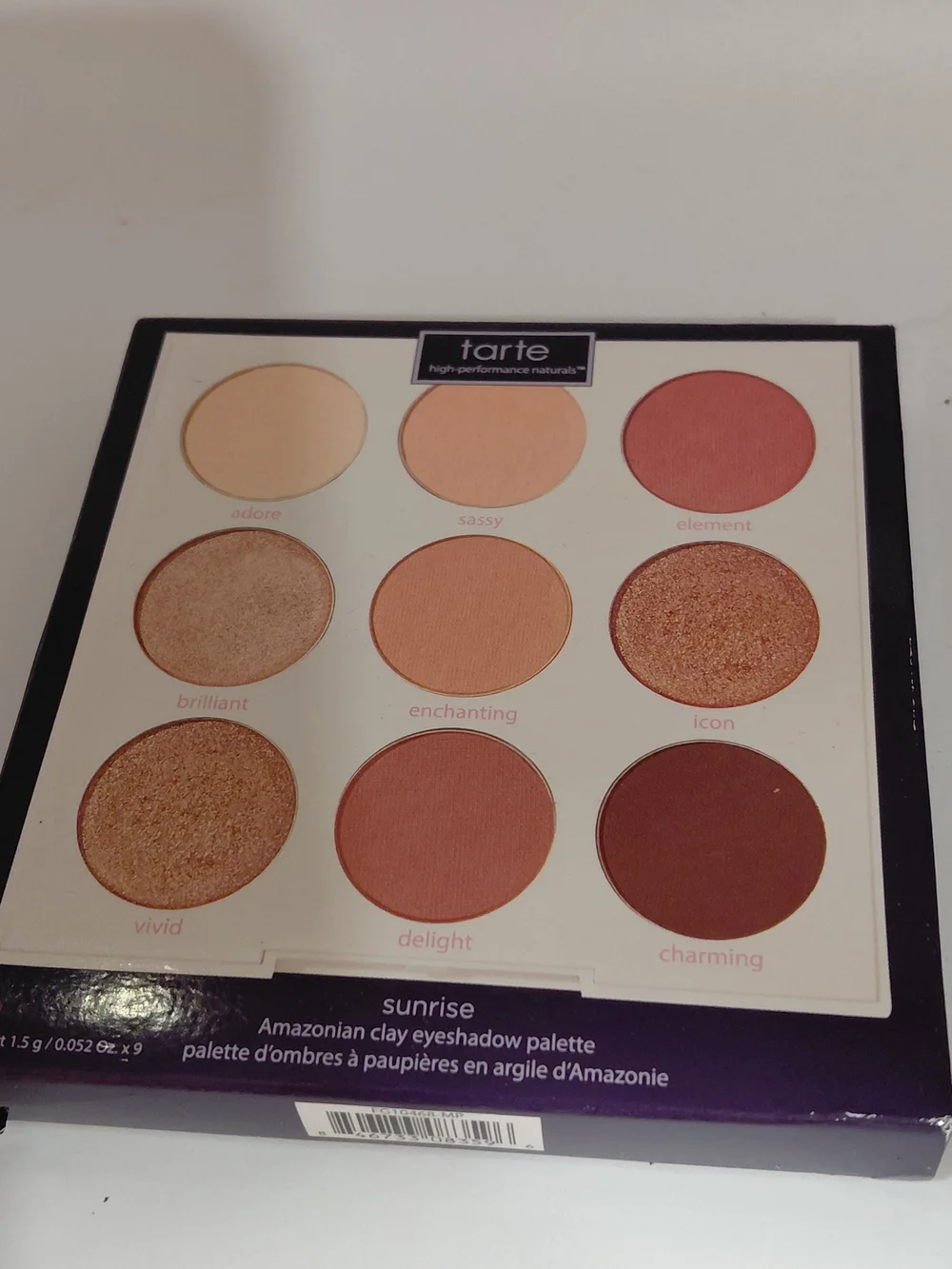 NIP Tarte Amazonian Clay Eyeshadow Palette In Sunrise 9 Warm Matte And Shimmery